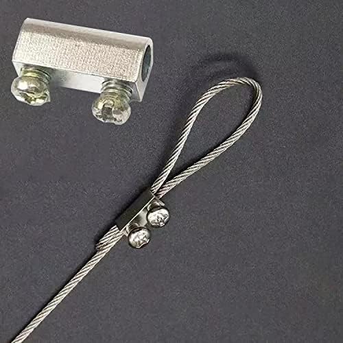 Antianxia 20Pcs Upgraded wire Rope cable clamps single/hole cable clamps (3.0mm Wire Holes) - Image 3
